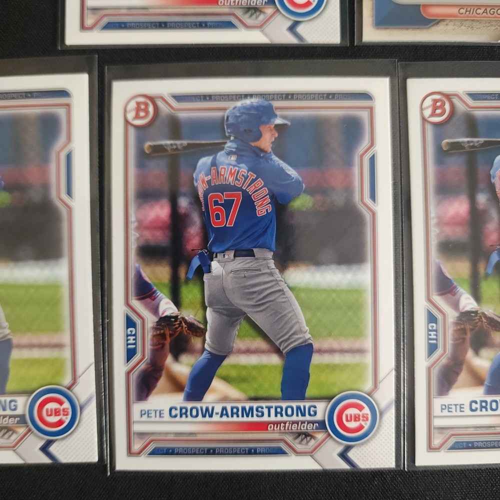 Pete Crow-Armstrong Bowman Rookie RC Cards 2021, 2024 - Picture 5 of 13